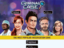 Tablet Screenshot of criminalcase.com